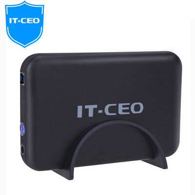 

IT-CEO USB30 mobile hard disk box base universal 25 35 inch SATA SSD solid state hard drive for desktop notebook hard drive black IT-735