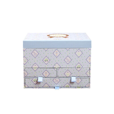 

Nakabayashi Blue Baby Storage Box Handmade Paper Box Item Finishing Baby Gift Box Cosmetic Storage Box BMB-301-B