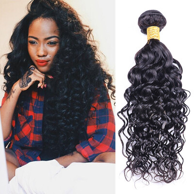 

9A Peruvian Water Wave 3 Bundles Wet And Wavy Virgin Peruvian Hair 8-26 Inch Peruvian Curly Virgin Hair Remy Human Hair Weave