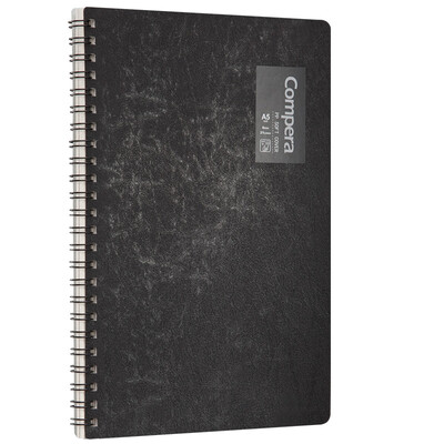 

Qixin COMIX A5 50 double spiral PP face book Notepad soft copy notebook Compera original series C7003 black