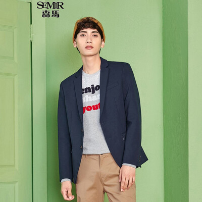 

Semir casual wear male 2017 autumn men's suits small suit jacket Korean version of the single West 13316111101 black XXL