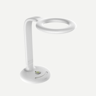 

Tencent children LED desk lamp student learning desk children bedroom bedside dormitory study creative reading light intelligent table lamp K9 pearl white