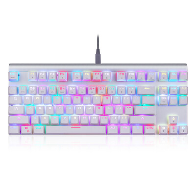 

Маунт леопард (Motospeed) CK101 RGB клавиатуры механические клавиатуры зеленой оси механические клавиатуры белый
