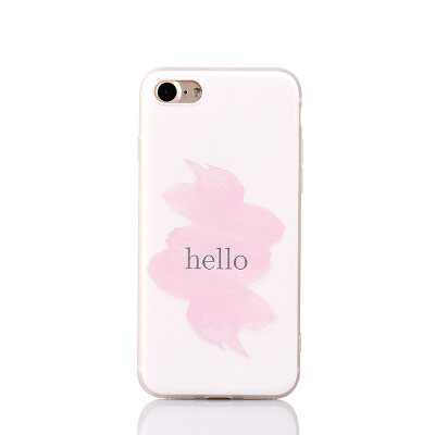 

Fashion Concise3d Relief Painted Soft Silicone Tpu Back Cover Case For Apple Iphone 6 6s 7 Plus Case