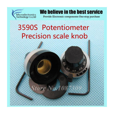 

WXD3-13 3590S 4mm 6mm 6.35mm Potentiometer Precise Dial knob lockable Hat new original