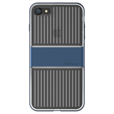 

Времена мышления (Baseus) iPhone7 Apple, телефон оболочки прозрачный защитный чехол 7 новых мужчин сопротивления падение и женщин 4,7 дюйма темно-синий