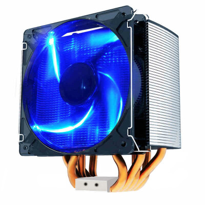 

Overclocking three PCCOOLER frozen S126 CPU radiator 12CM blue light fan smart mute multi-platform 5 heat pipe with silicone grease