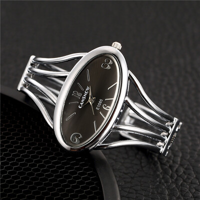 

2017 Popular Casual Luxury Brand Women Bracelet Quartz Watch Unisex Ladies Dress Wristwatch Hot Sell Luxury Silver Bangle
