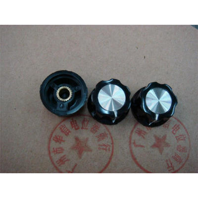 

A03 potentiometer knob cap diameter hole 6.4MM wide 26.5MMX high 15.5MM