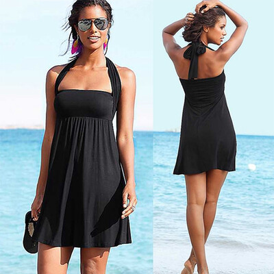 

Hot Multy way Feminine Cover Removable Padding Convertible Plus size Women Beach Dress S.M.L.XL