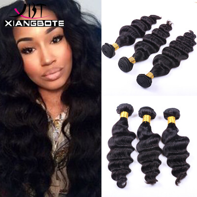 

Peruvian Loose Deep Virgin Hair 3 Bundles 7A Grade Unprocessed Wet And Wavy Virgin Hair Peruvian Hair Loose Deep Bundles