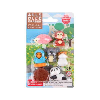 

Nakabayashi forest small partner Japanese imports cute cartoon animal eraser wizards assemble toys rubber children creative birthday small gift ER-BRI022