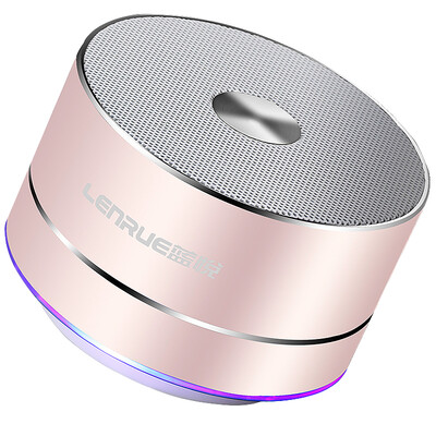 

Blue Yue (LEnRuE) A2 Беспроводной Bluetooth-динамик Мини-портативный сабвуфер с сабвуфером Малый Sonic Small Steel Cannon Компьютерные колонки Rose Gold [батарея 500mAh]