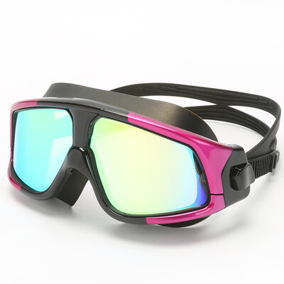 

SAINTEVE Swimming goggles HD Waterproof Antifog Comfort Large box Men&women Adult Colorful swim goggles 8025Q-1 Earplugs