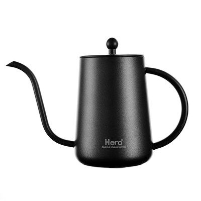 

Jingdong Supermarket Hero hand-washed coffee pot household stainless steel long mouth thin mouth pot 304 stainless steel mouth hand
