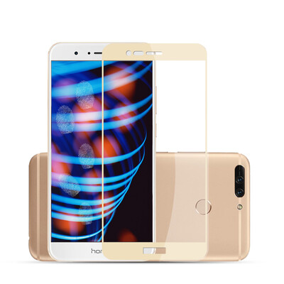 

2 pieces Wally valea Huawei glory V9 tempered film full-screen tempered film high-definition explosion-proof mobile phone protective film screen film 57 inch gold