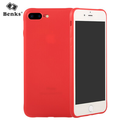 

Bunkers Benks iPhone8 Plus 7 Plus Mobile Phone Case Apple 8 Plus 7 Plus All-coated Scrub Case Four Corners Reinforced Dropped Soft Case Red