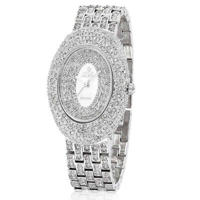 

Womens Watch Glaring Quartz Watch With A Steel Watchband