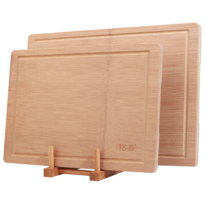 

Pick up the entire bamboo chopping board set the back groove design send chopping board bamboo chopping board cutting board 2 sets (SZ-6175