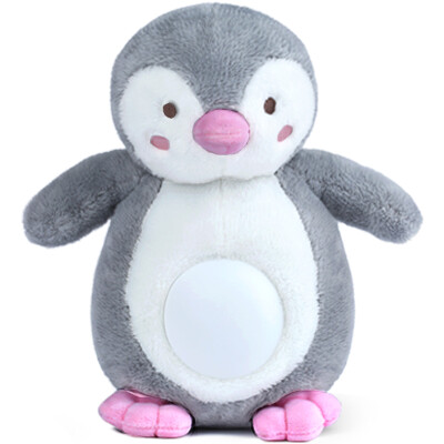 

Bei En (beiens) penguin comfort puzzle toys baby music early childhood doll infant sleep aid Bluetooth charging WW01 baby elephant gray