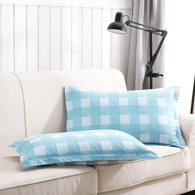 

Ин Xin текстильной хлопка постельных принадлежностей, высокой плотности хлопок наволочка подушки покрывают одну пару нагруженный 48 * 74 * 2 Jin Shang (синий)