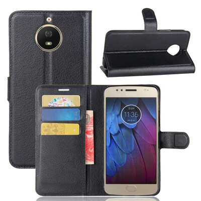 

GANGXUN Motorola Moto G5S Case High Quality PU Leather Flip Cover Kickstand Anti-shock Wallet Case for Moto G5S