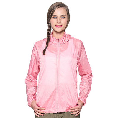 

Woodpecker (TUCANO) skin clothing lovers thin breathable sun clothing women fashion sports outdoor windbreaker 17109ZM6003B female pink S
