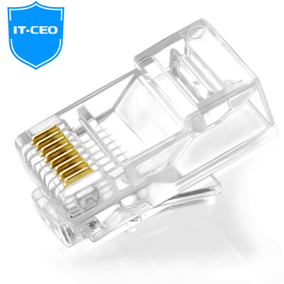 

IT-CEO six network crystal head 6 RJ45 non-screen 8P8C computer broadband cable connector Cat6 crystal head 100 Y4W6-10