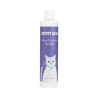 

PETITSPA pet shower gel & hair care conditioner cat cat bath shampoo bath shower gel cat special 300ML Japan imported Jingdong overseas direct mining