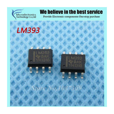 

20pcs free shipping LM393 LM393DR LM393D SOP-8 Analog Comparators Dual Differential new original
