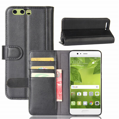 

GANGXUN Huawei P10 Plus Case Genuine Leather Magnetic Flip Cover Kickstand Card Slot Wallet Pouch for Huawei P10 Plus