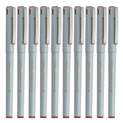 

Zebra BE-100-R Rollerball Pen 05mm Red Ink 10-Count