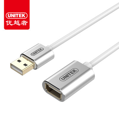 

UNITEK usb20 extension line male to female 2 meters extension line usb line male to female data cable computer mouse keyboard U disk extension line silver Y-C450FSL