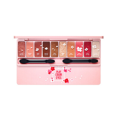 

ETUDE HOUSE) Fun color multi-color eye shadow plate 8g love cherry blossoms (matte pearl 10 color easy to pick peach makeup people fish Ji