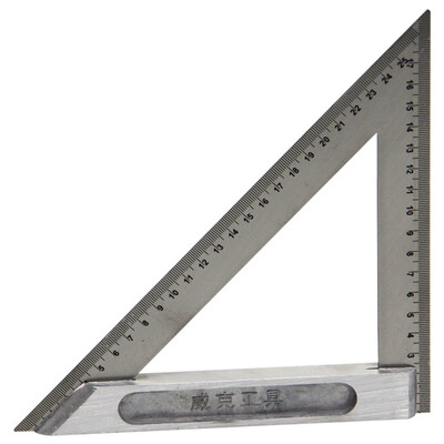 

Vico WK5414 200 200mm seat Triangle 90 degree thickening angle ruler stainless steel triangular woodworking steel plate ruler ruler angle 45 ° angle