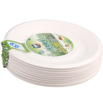 

Clean energy 350ML disposable paper bowl 40 only can be degraded waterproof&anti-oil for microwave oven JN-0204 ø135 66