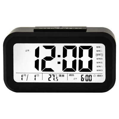 

Compas alarm clock intelligent electronic mute luminous clever light automatic three alarm small alarm clock children&39s clock WD877 black