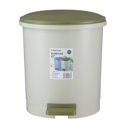 

Cozy COMIX 10L pedal durable round paper basket cleaning bucket trash can L206 random colors