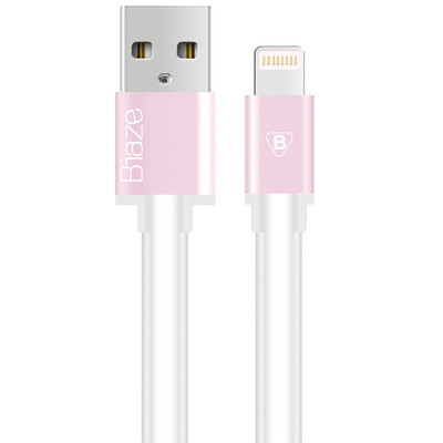 

BIAZE Jin Gang Combo Apple, 6 / 5s кабель для передачи данных Android телефон зарядный кабель 1 метру розовый Техническая поддержка iPhone 5/6 / 6s / 7 Plus IPad Huawei проса Samsung