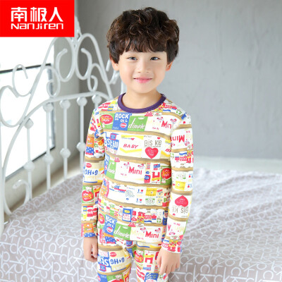 

Antarctic Nanjiren children underwear men&women autumn&winter soft skin warm cashmere warm underwear Qiuyi Qiutu suit zoo 120