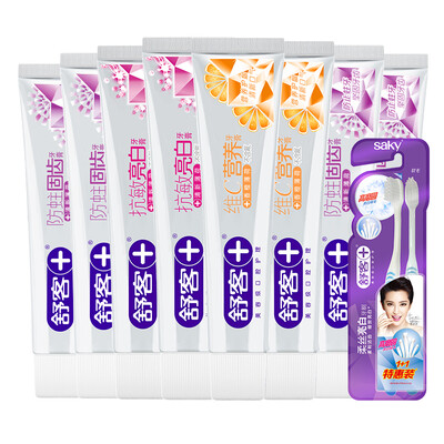 

Shu off special professional family loaded 8 toothpaste 2 toothbrush moth 140gx4 anti-allergic 120gx2 vitamin c nutrition 120gx2 2 toothbrush