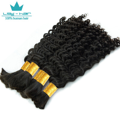 

4 Bundles Indian Curly Virgin Hair Remy Hair Bundles 10A Curly Weave For Braiding Indian Virgin Hair Human Braiding Hair Bulk