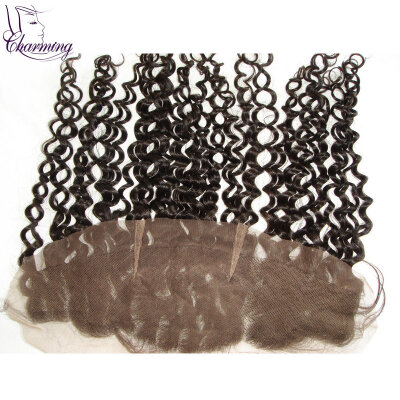 

Charming Hair Brazilian Lace Frontal 13x4 Virgin Human Hair Water Wave Lace Frontal Closure With Baby Hair Ear To Ear Hair Frontal