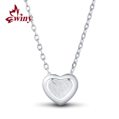 

The only (Winy) silver necklace female models silver clavicle chain fashion pendant necklace jewelry 925 silver brushed sweetheart