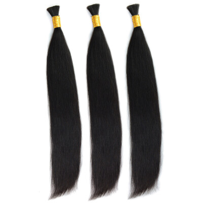 

Brazilian Straight Hair Bundles Non Remy Human Bulk Hair Extension Natural Black Hair Real Human Hair Products 100g One Piece