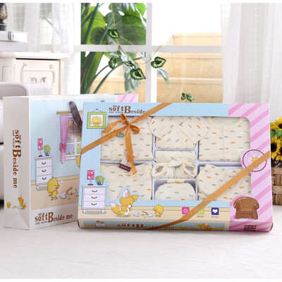 

Baby baby gift box carding beard 10 sets of baby clothes newborn gift box full moon suit 1651 yellow