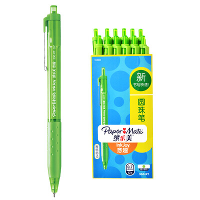 

Paper Mate Interesting Ballpoint Pen 300 RT 07MM Lime Green Paper Box 12 Pack