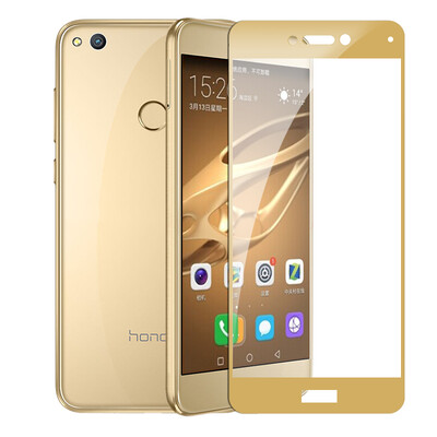 

[2 шт.] Langke Huawei слава 8 молодежная версия стальной плёнки полноэкранная стальная пленка высокого разрешения взрывозащищенная стеклянная пленка телефон защитная пленка экранная пленка (золото)