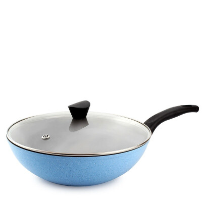 

【Jingdong supermarket】 Neoflam Aeni ceramic wok non-stick pan no frying cooking pot pot induction cooker general kitchen utensils EC-AN-W30I pink 30CM