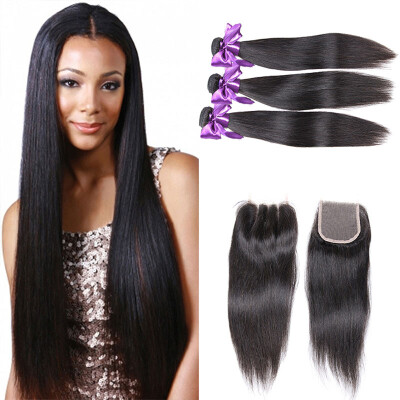 

Brazilian Virgin Hair Closure Brazilian Straight Hair Lace Closure 7A Unprocessed Straight Virgin Hair Lace Closure